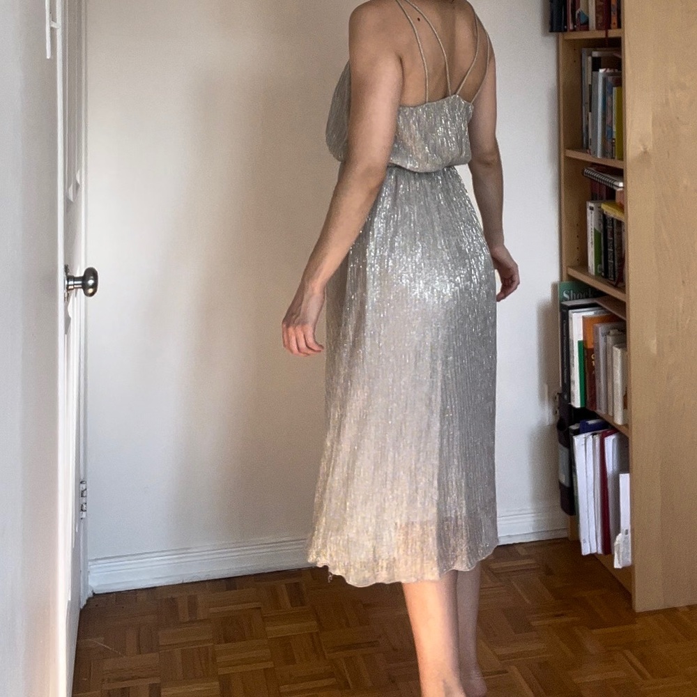 Silver sparkly dress
